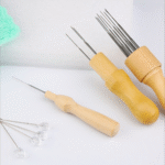 Wooden Felting Needle Holder(with needles)