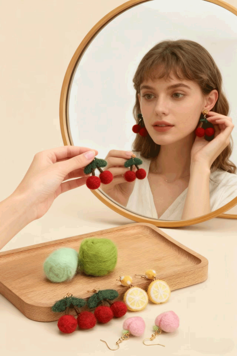 DIY Needle Felting Earrings kits - Image 7