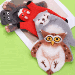Needle Felting Animal Coaster Kit