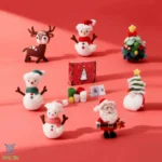 Christmas Felting Kit - Make Santa & snowman Doll Ornaments