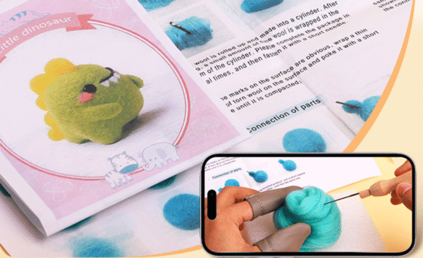 First Time Needle Felting Project: Cute Animal Kit - Image 14