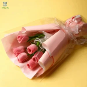 Lasting Flower Gift Felting Kit - DIY Never-Wilt Tulip Bouquet
