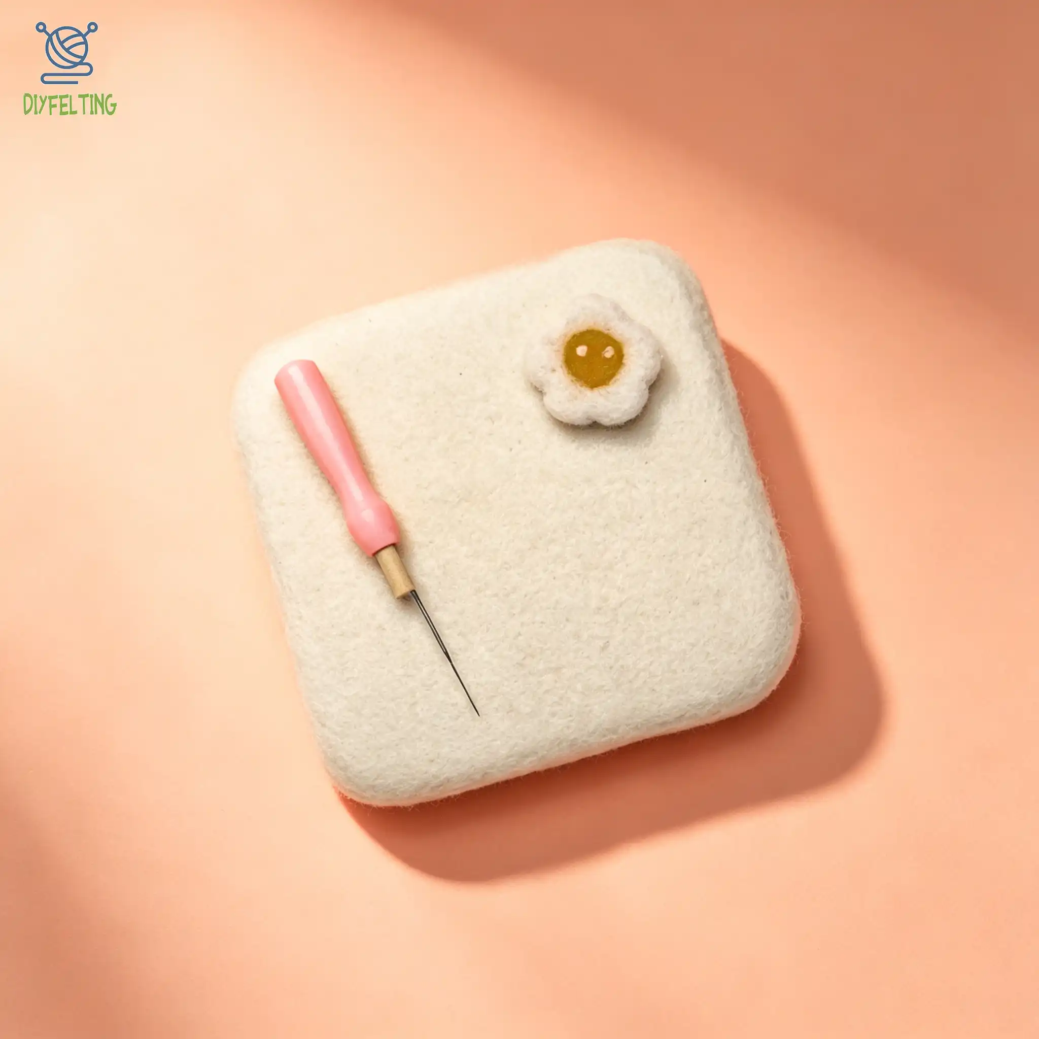 Premium Wool Felting Mat - 100% Pure White Felting Pad - Image 3
