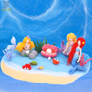 Fantasy Ocean Decor Felting Kit - Magical Mermaid DIY Craft