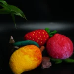 Felting Fruit Kit for beginners- DIY Fruit Keychains