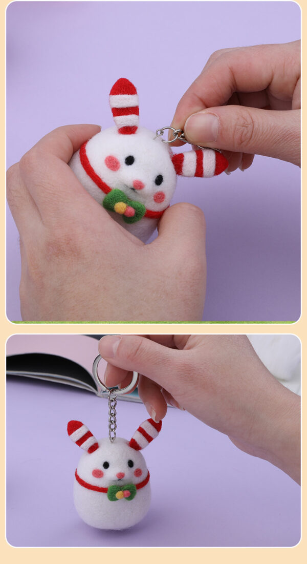 No Experience Christmas Felting Kit - Christmas doll  DIY - Image 4