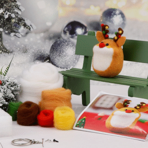 No Experience Christmas Felting Kit - Christmas doll  DIY