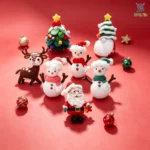 Christmas Felting Kit - Make Santa & snowman Doll Ornaments