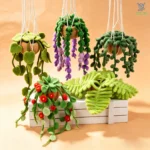 No Water Plant Felting Kit - Make 5 Spider Plants