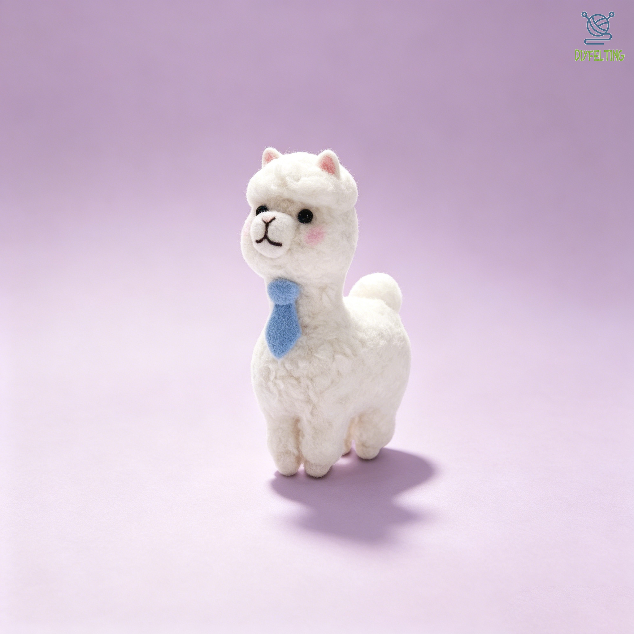 Alpaca Needle Felting Kit | DIY Felted Alpaca for Crafters | DIYFELTING - Image 7