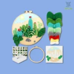 Felting Cactus Kit With Frame - 4 Styles, Beginner - Friendly