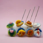 Earrings Needle Felting Kit | Four Seasons DIY Felt Earrings for Beginners | DIYFELTING