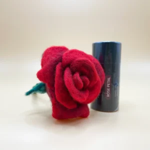 Felt Rose with Essential Oil – Handmade Wool Rose & Scented Gift | DIYFELTING