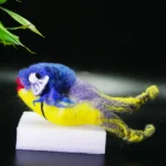 Felt Fish Kit - Beginner-Friendly Wool Felting Blue Fish with Sassy Design | DIYFELTING