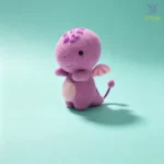 Adorable Dinosaur Felting Kit | DIY Felted Dino Keychain | DIYFELTING