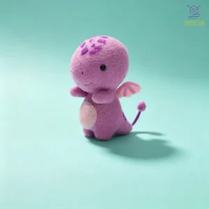 Adorable Dinosaur Felting Kit | DIY Felted Dino Keychain | DIYFELTING